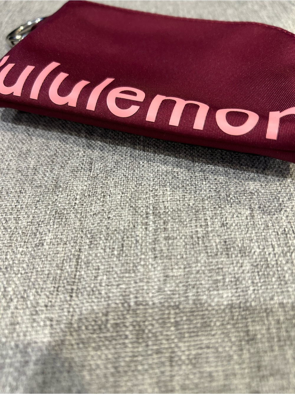 lululemon Raspberry Card & Key clippable Pouch - Picture 6 of 13